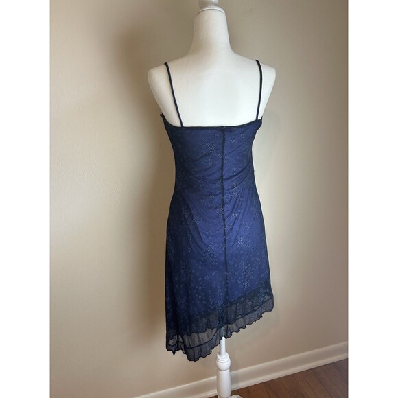 90s Y2K Candy Rocket Slip Dress M USA Dark Fairy Grunge Whimsigoth Asymmetrical - Picture 3 of 6